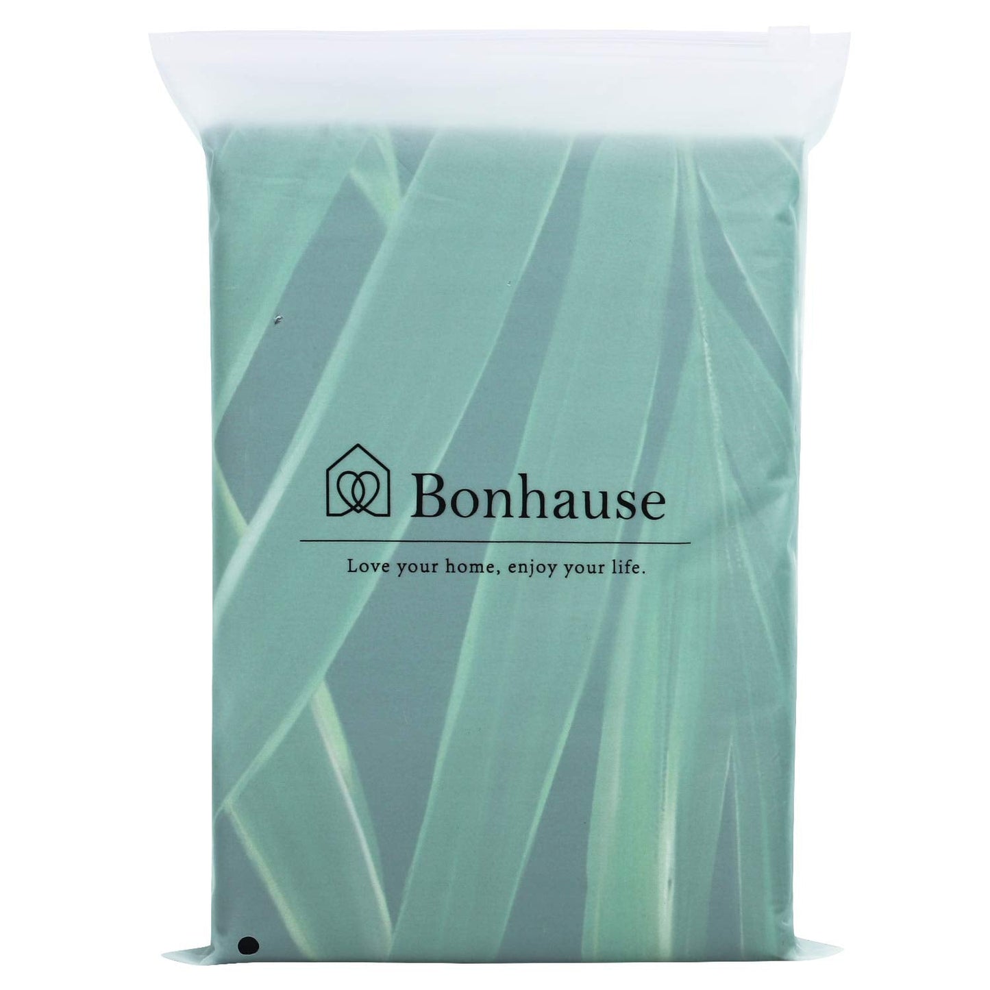 Bonhause Tropical Leaves Shower Curtain, Dark Green Jungle Plant Palm Monstera Leaf Bathroom Decor 72x72 Inch Polyester Fabric Waterproof Bath Curtain with 12 Hooks