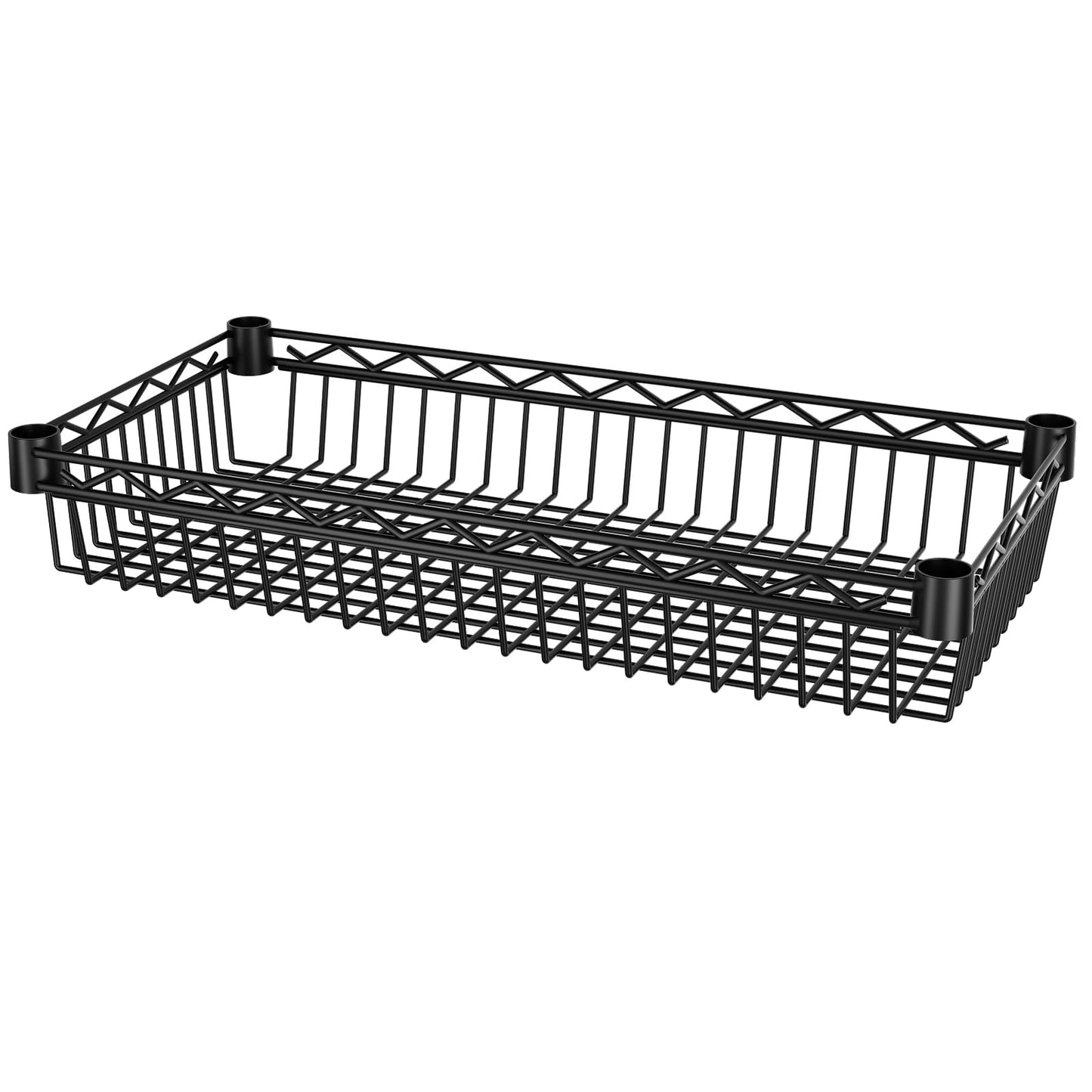 SINGAYE Shelf 6 Tier Wire Shelving Unit Adjustable Storage Shelves Big Basket Rack for Garage Kitchen Office Pantry Laundry Room Organizers13.5 D x 30" W x 65" H Black