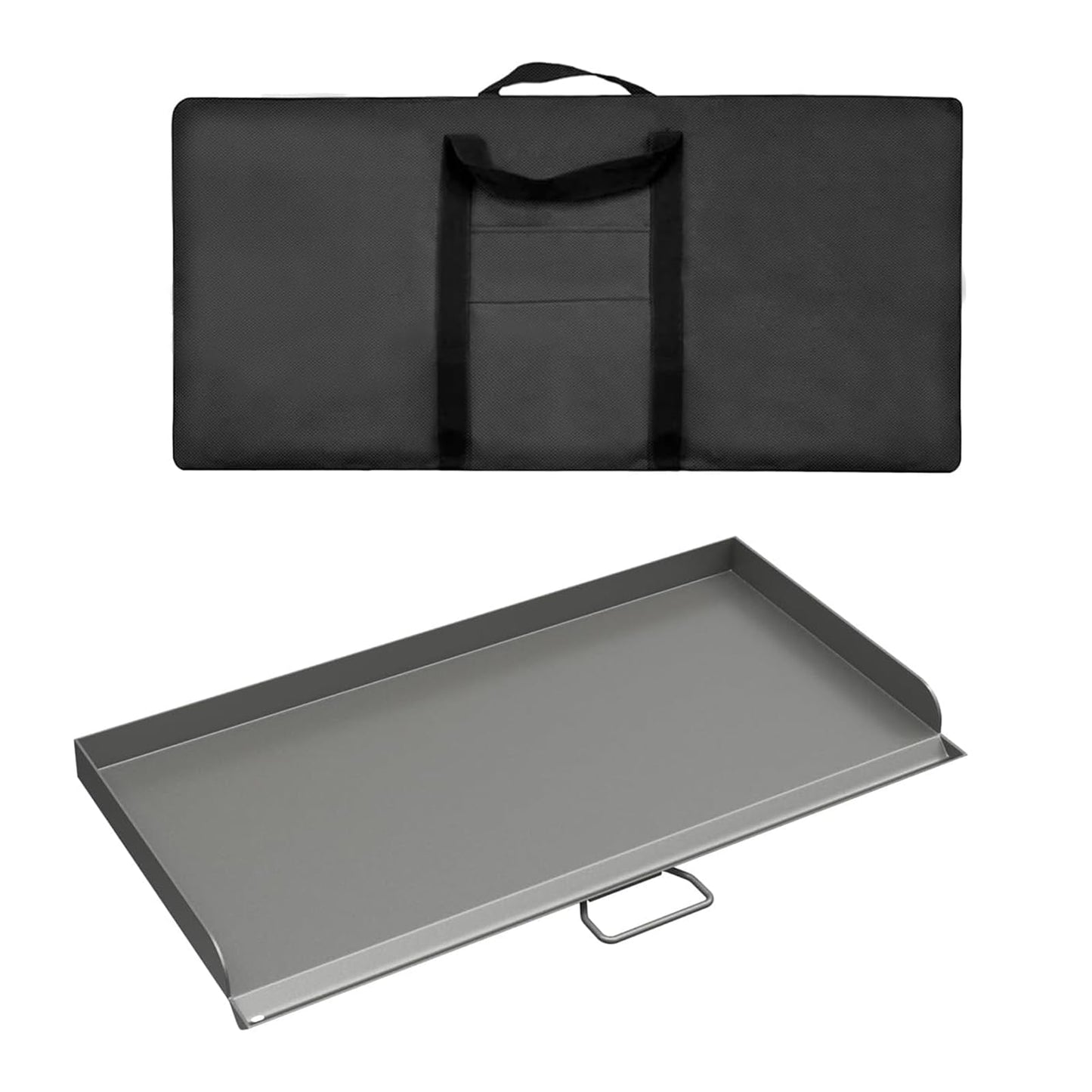 Professional 16x38 in Flat Top Steel Griddle for Camp Chef GB90D, TB90LW,Fry Griddle Accessories for Camp Chef 3 Burner Propane Stove Grill, 1 Carry Bag