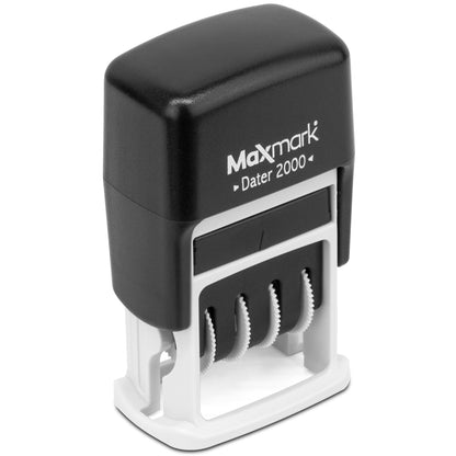 MaxMark Dater 2000, Self Inking Small Date Stamp with Dry Pad, No Ink