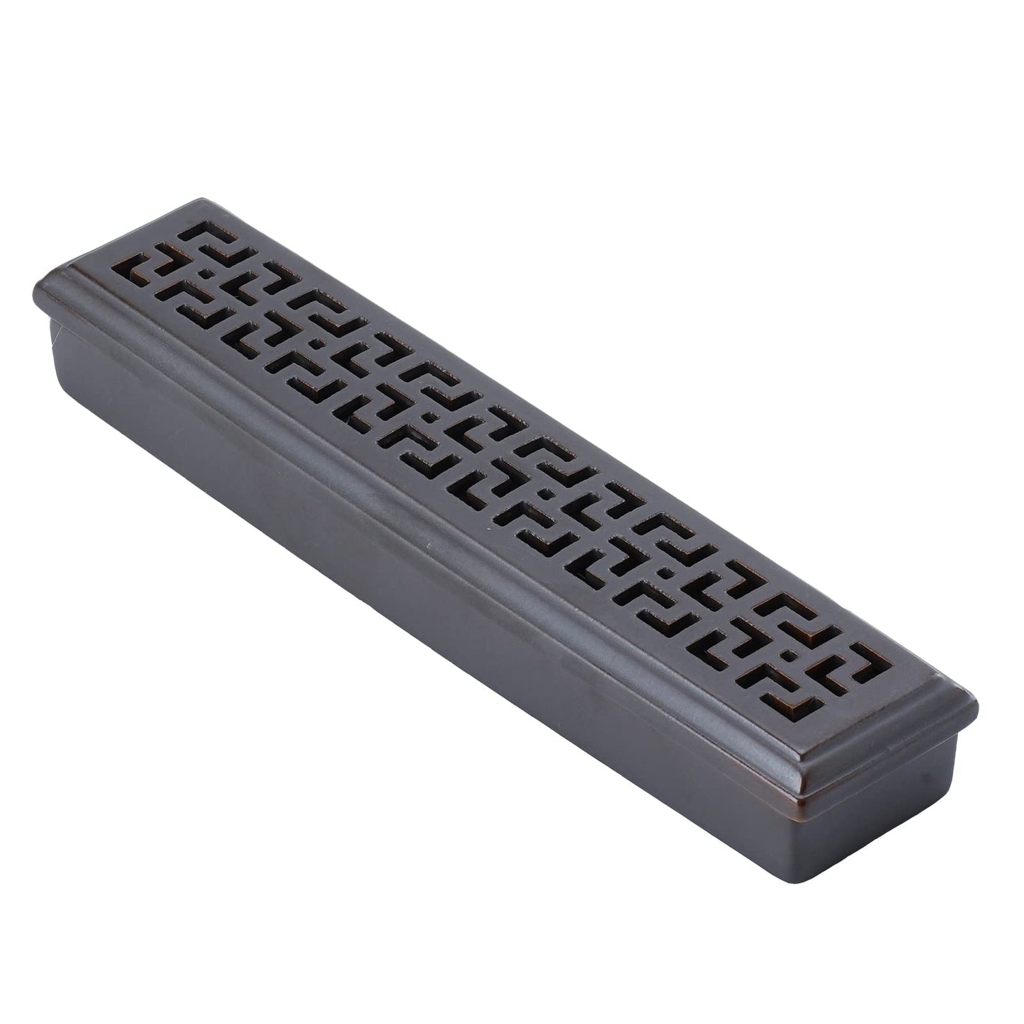 CEREMONY Incense Holder for Sticks, Ceramic Insence-Stick Holder Ash Catcher, Incense Holder Timkburner for Meditation Yoga Spa Room Incense Holder (Mesh-Brown)