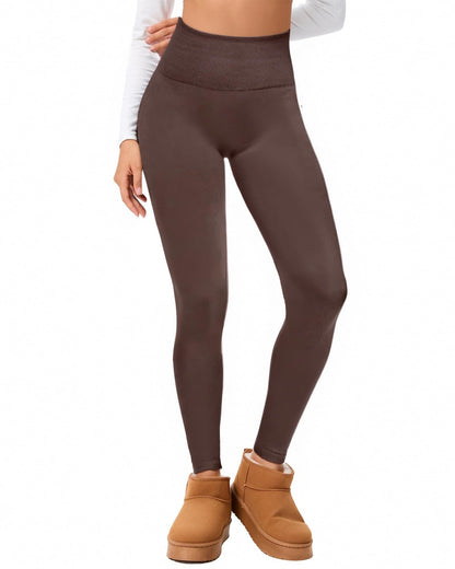 Hi Clasmix Fleece Lined Leggings Women - Seamless Thermal Winter High Waisted Tummy Control Thick Warm Yoga Pants