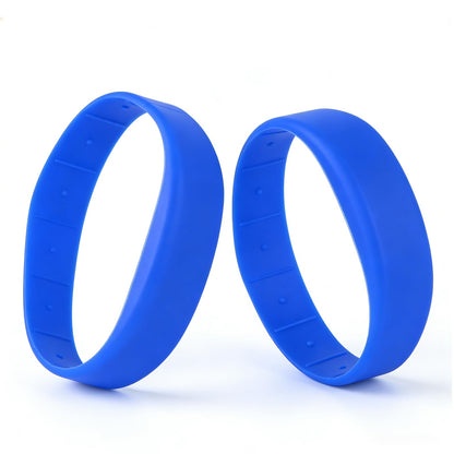 RFID Wristband, 13.56MHz Silicone Waterproof IC Bracelet for Access Control, Gym Membership, Water Park for 2PCS