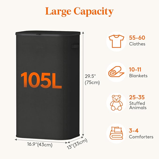 Lifewit 105L Large Laundry Basket