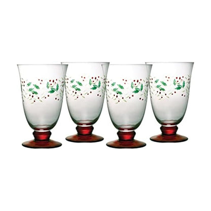 Pfaltzgraff Winterberry Set of 4 Water Goblets, 14 Ounce