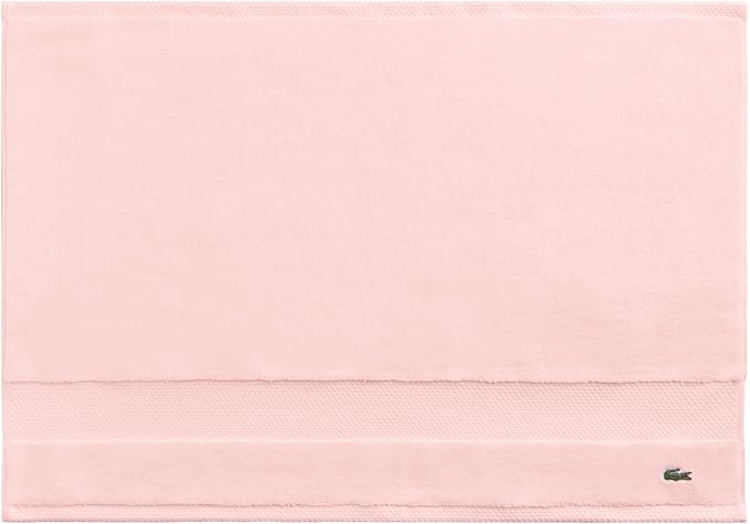 Lacoste Heritage 100% Supima Cotton Tub Mat, Light Pink, Premium Super Soft
