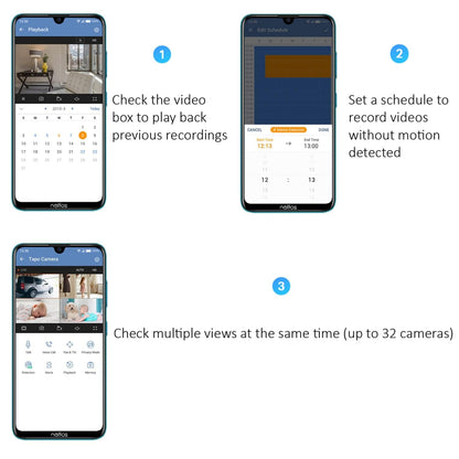 Tapo C110 2K 3MP Indoor Camera House Security, WiFi, No Monthly Fee, AI Detection, Dog Puppy, Baby Monitor, 2-way Talk, Advanced Night Vision, Works with Alexa & Google