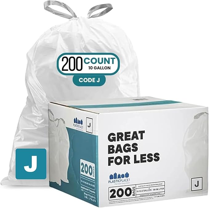 Plasticplace Custom Fit Trash Bags Compatible