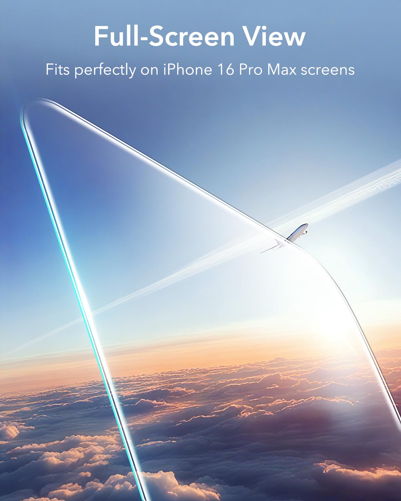 ESR 3 Pack for iPhone 15 Pro Max Screen Protector, [9H Hardness] [Military Grade Shatterproof] Full Coverage Tempered Glass Film with Easy Installation Tool, HD Clear, Scratch Resistant