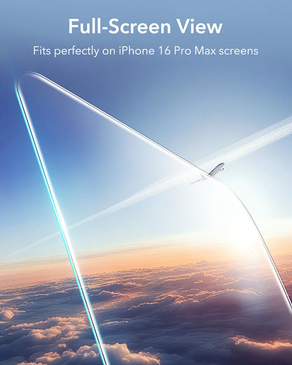 ESR 3 Pack for iPhone 15 Pro Max Screen Protector, [9H Hardness] [Military Grade Shatterproof] Full Coverage Tempered Glass Film with Easy Installation Tool, HD Clear, Scratch Resistant