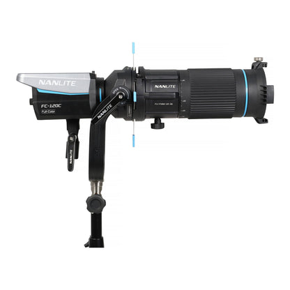 Nanlite FS-60B Bi-Color LED Portable Studio Spotlight with App Control and Projection Attachment for FM Mount with High-Precision Optics Bundle (2 Items)