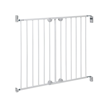 Safety 1st Wall Fix Extending, Safety Gate, Door and Stair Gate, Baby Gate also suitable for Dogs, Six Months to Two Years, Metal White (Pack of 1)