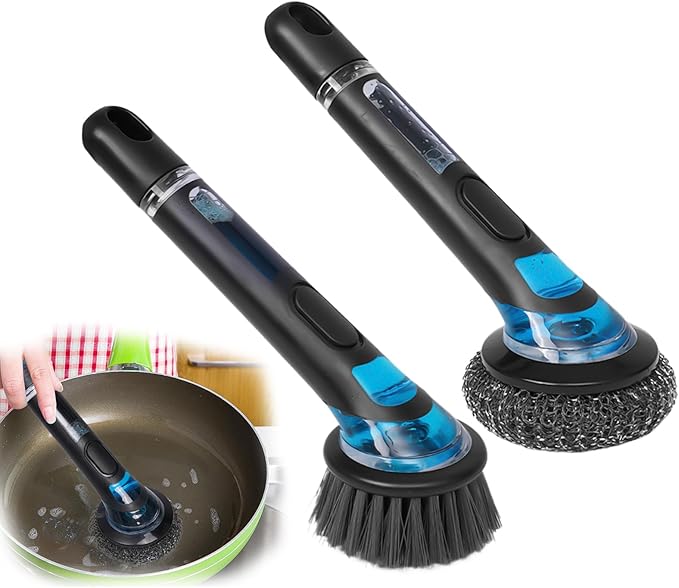Kitchenware Cleaning Brush, Soap Cleaning Brush, Long Handle, No Dirty Hands
