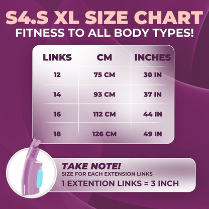 Swiss Activa+ S4.S XL Silent Hula Hoop |Improved XL Size, has 18 Comfort Links | Premium with Counter,Waist Size up to 69-126 cm |Infinity Hoop, Smart Weighted Hula Hoop for Women, Weight Hula Hoop.