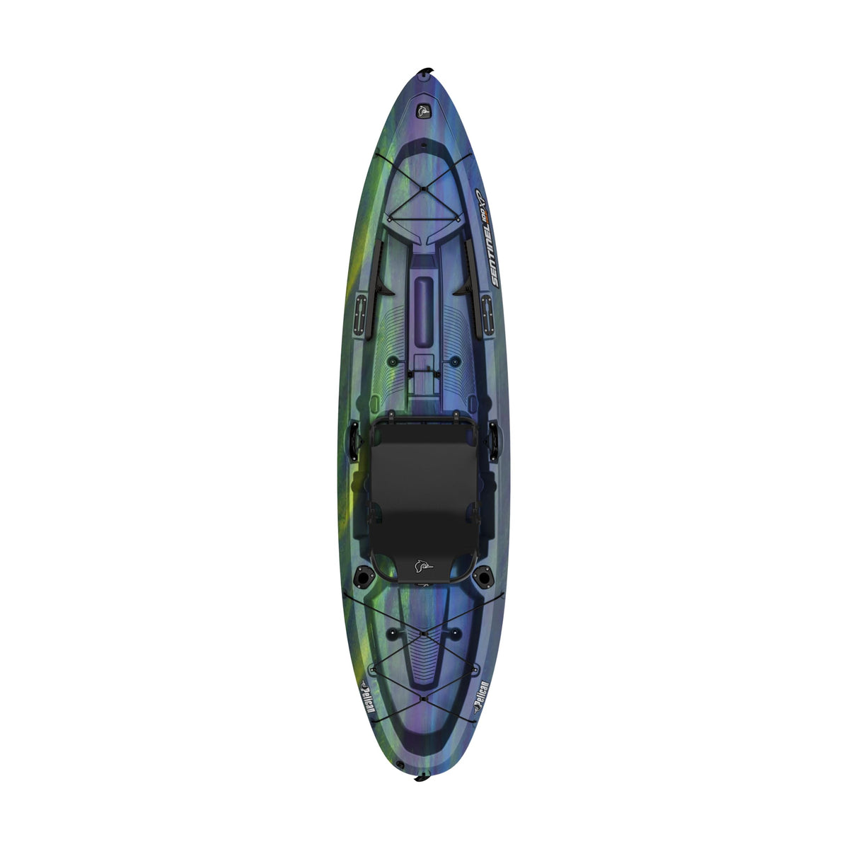 Pelican Sentinel 100XP - Angler Sit on top Fishing Kayak - Iris - Lightweight - Ergocast XP™ Seating System - 10 ft