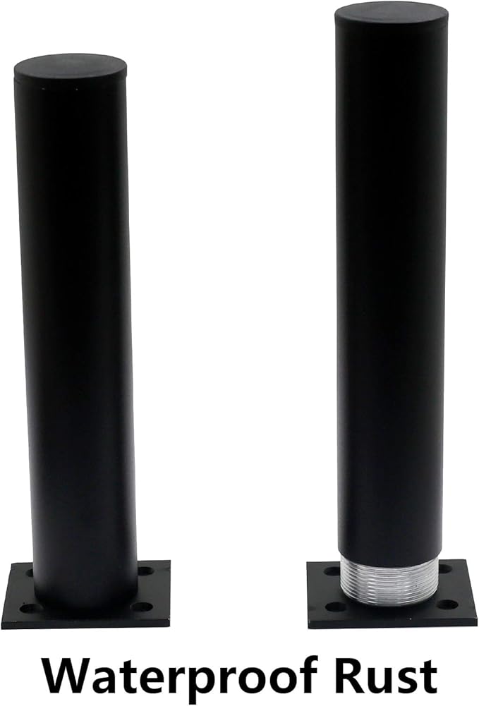 4 Pack Adjustable Furniture Legs Round 1.5" Dia Thickened Aluminum Alloy Sofa