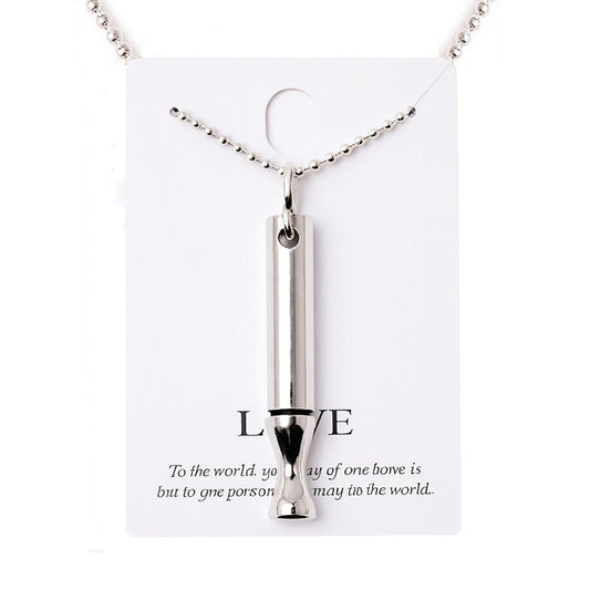 ENFANTRY Breathing necklace Mindfulness Anxiety necklace breathing Stainless Teel Stress Relief pendant Meditation Anxiety Relief Gifts for Women Men (Breathing necklace)