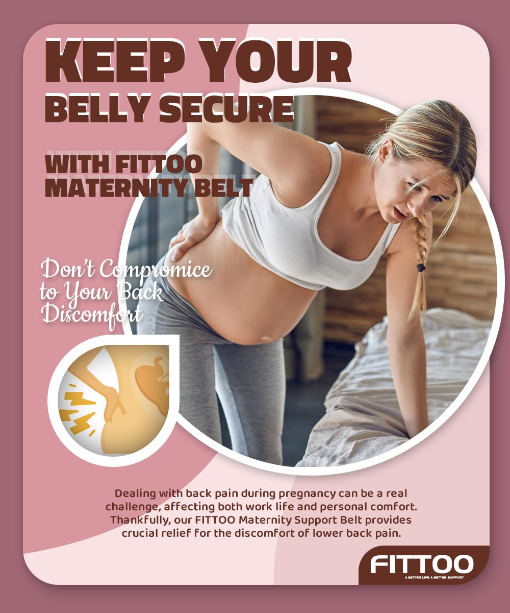 FITTOO Maternity Support Belt Pregnancy Abdomen Belly Back Bump Brace Strap S-XXL Available