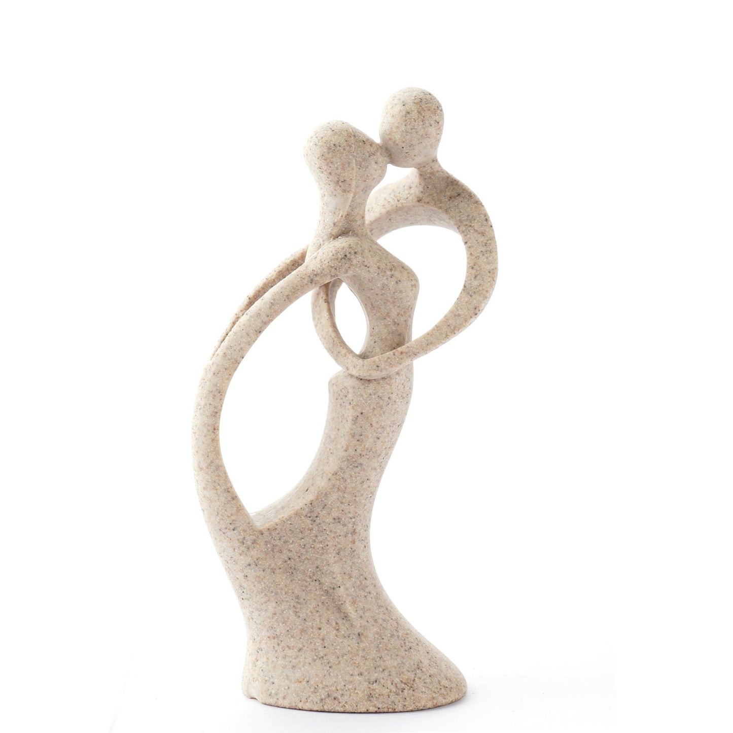 OWADAR Modern Abstract Couple Statue, Kissing Lovers Sculpture Figurine for Home Decor Living Room Bedroom Bookshelf Office, Gift for Wedding Anniversaries, Love Decor Ornament for Couple Valentines