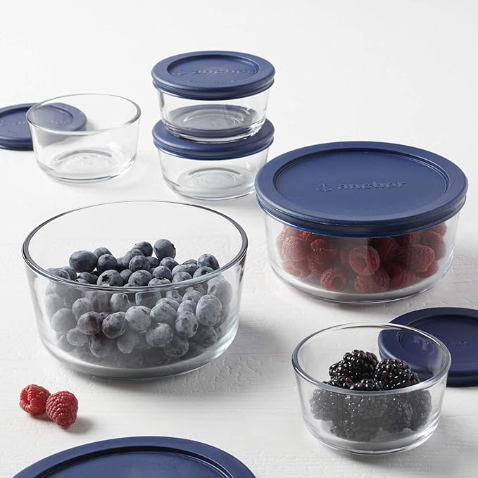 Anchor Hocking 12 Piece Glass Storage Containers