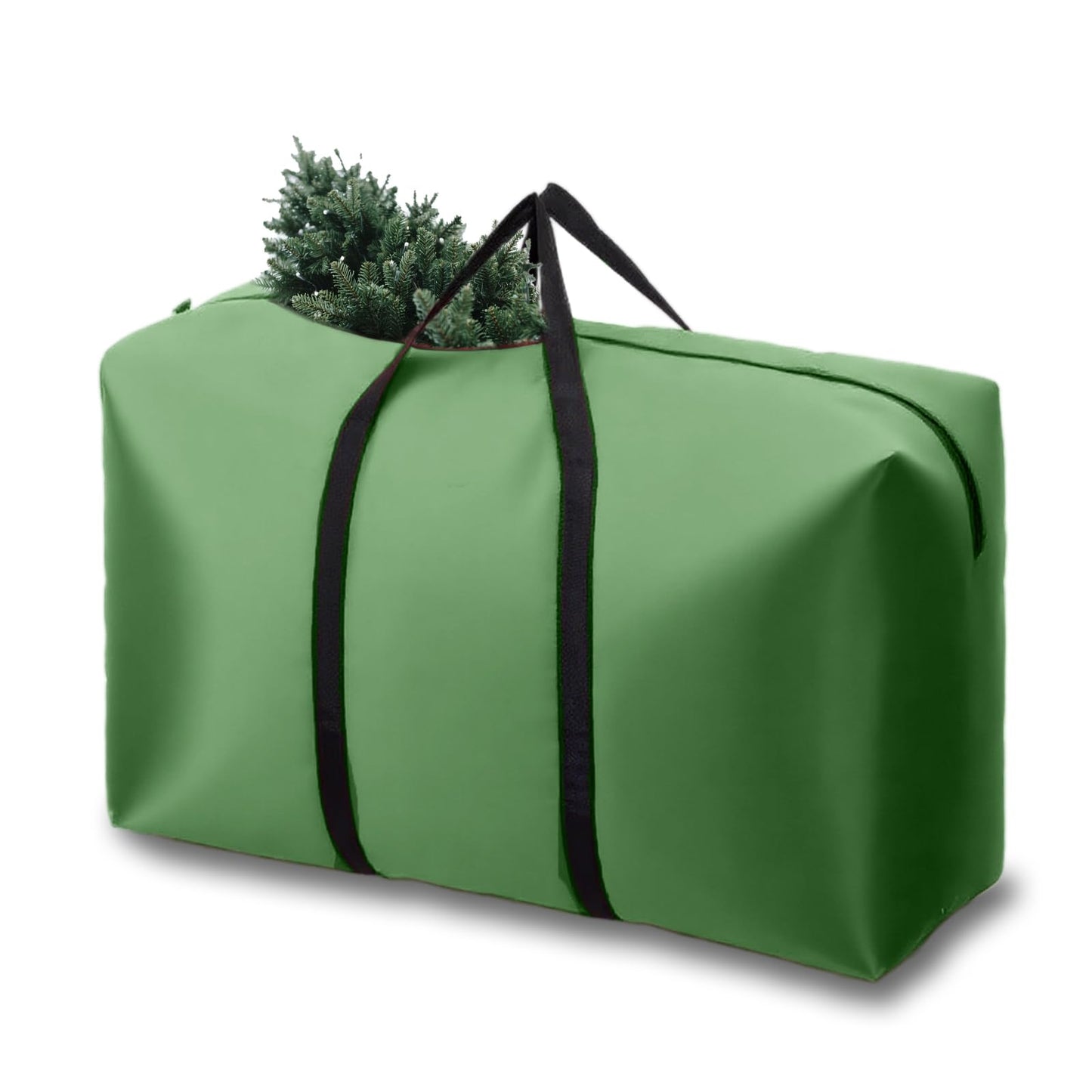 Small Christmas Tree Storage Bag 3FT/4FT/5FT Christmas Tree Bag for Detachable Christmas Tree Heavy Duty 600D Oxford Waterproof Dusty-Proof with 2 Reinforced Handle,Large Zipper Opening (GREEN)
