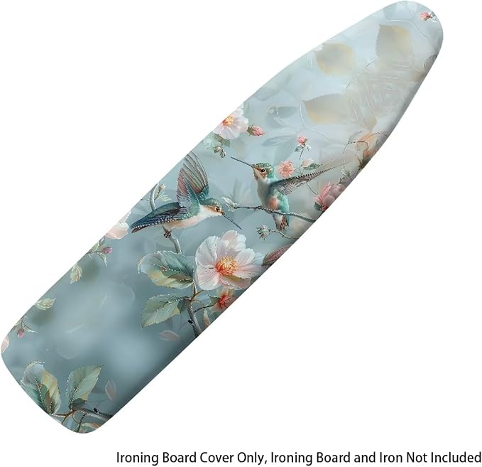 Hummingbird Design Ironing Board Cover and Pad Elastic Edge