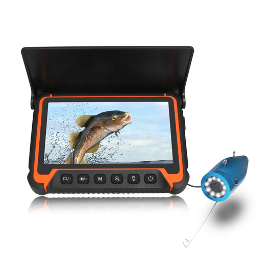 Gatebig Portable Fish Finders,Underwater Fishing Camera with 7''IPS Screen,1000TVL Ice Fishing Camera with 12pcs Infrared Lights,6H Battery,USB-C Charging,49FT/15M Cable for Lake Boat Ice Fishing