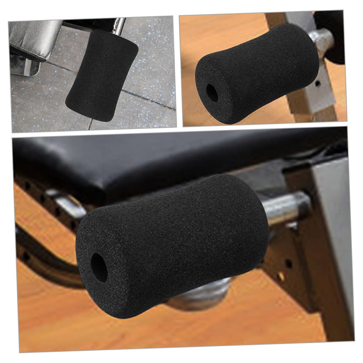 EXHUMKY 6pcs Replacement Foam Pads for Leg Extension Machine Home Gym Exercise Foam Rollers Gym Leg Caps Weight Bench Accessories