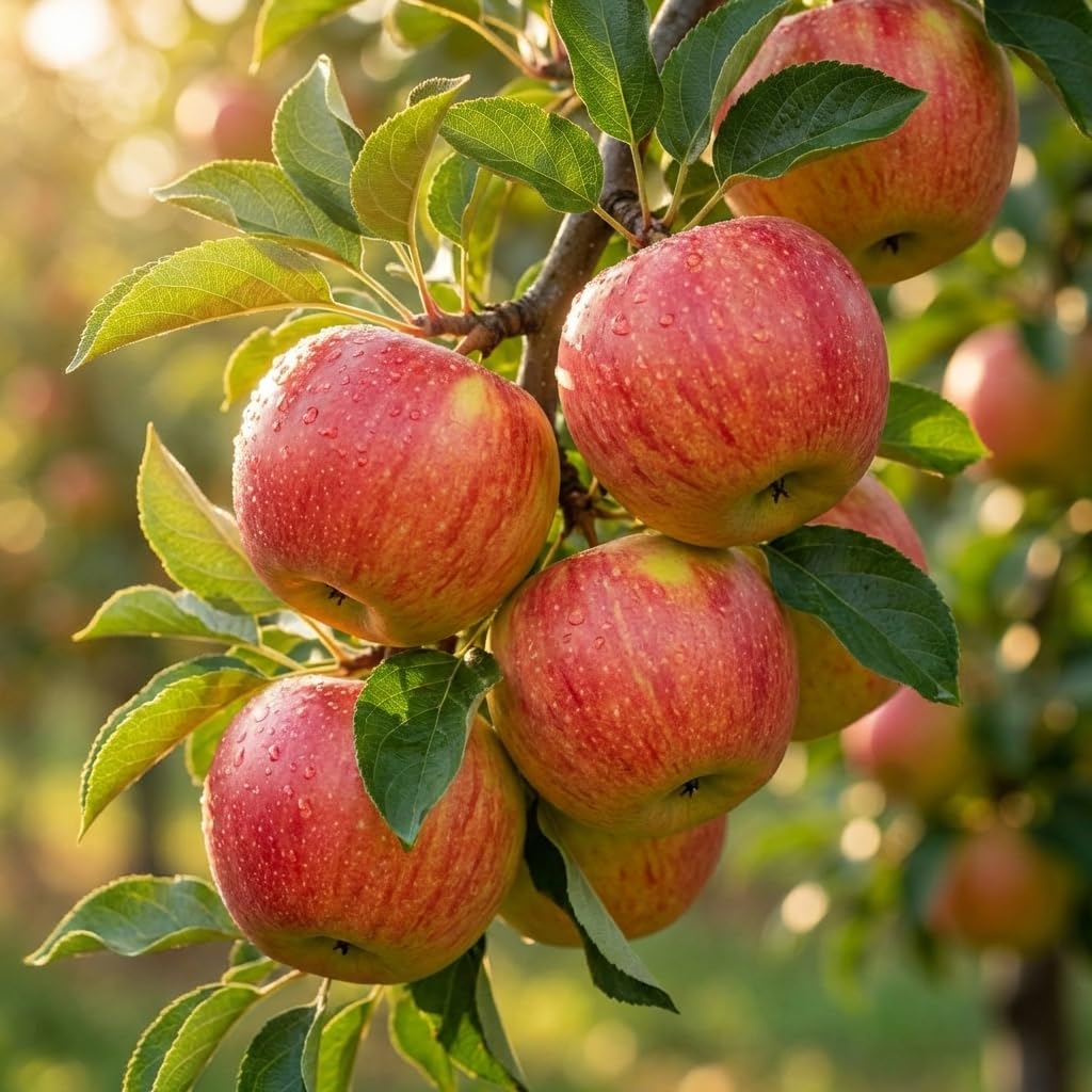Red Apple Tree 2–3 Ft Tall, Fruit Apple Tree Plant for Outdoor Garden, Sweet Crisp Apples for Backyard Orchard or Home Garden Growing