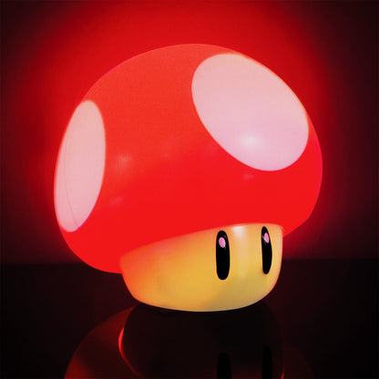 Super Mario Brothers Mushroom Figure Light - Officially Licensed Collectable Movie Merchandise With Sound, Gifts For Boys, Kids Bedroom Accessories | Paladone