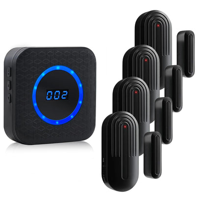 SanJie Wireless Door Chime for Business When Entering Door Entry Chime Door Bell with 800Ft Range Door Chimes When Door Opens for Home Door Alarm with Chime Adjustable Volume