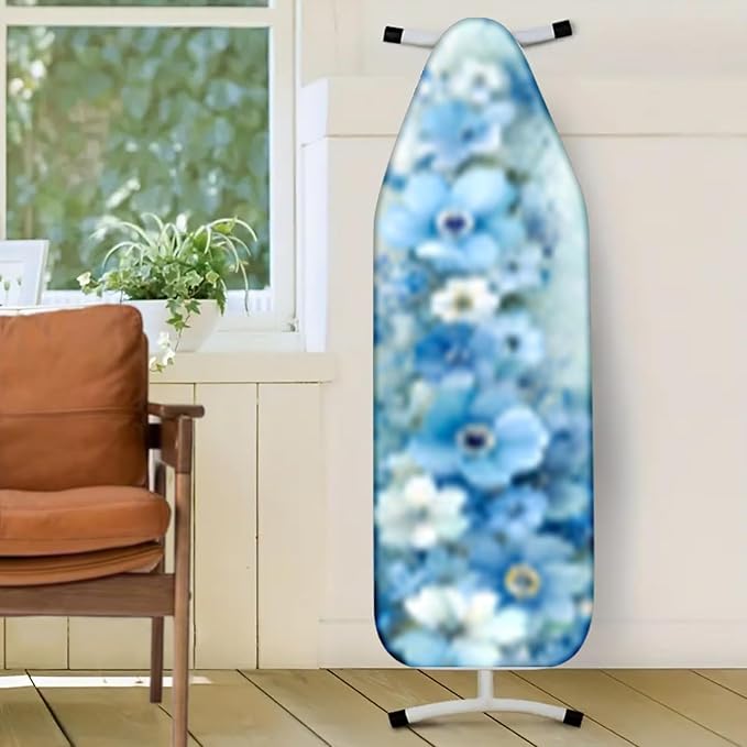Nuxovilar Blue and White Flowers Oil Painting Ironing Board Cover, This Cover