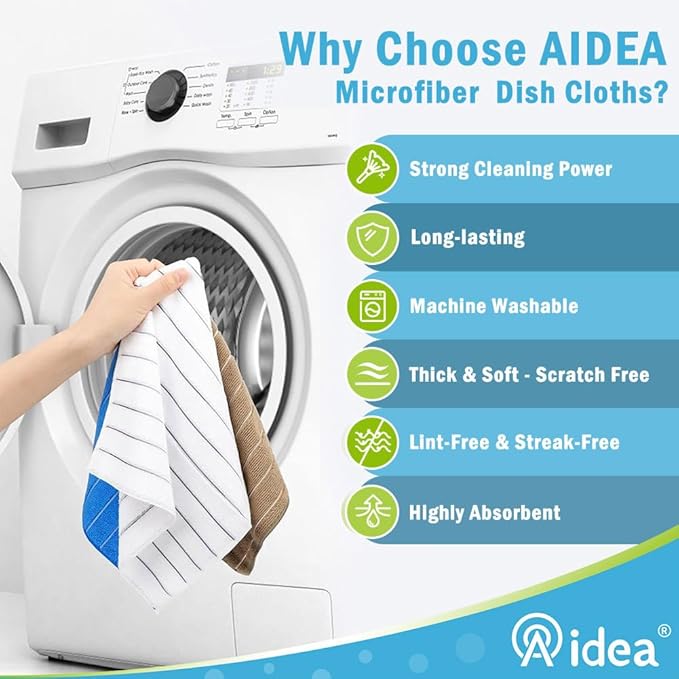 AIDEA Kitchen Towels, Absorbent Dish Cloth