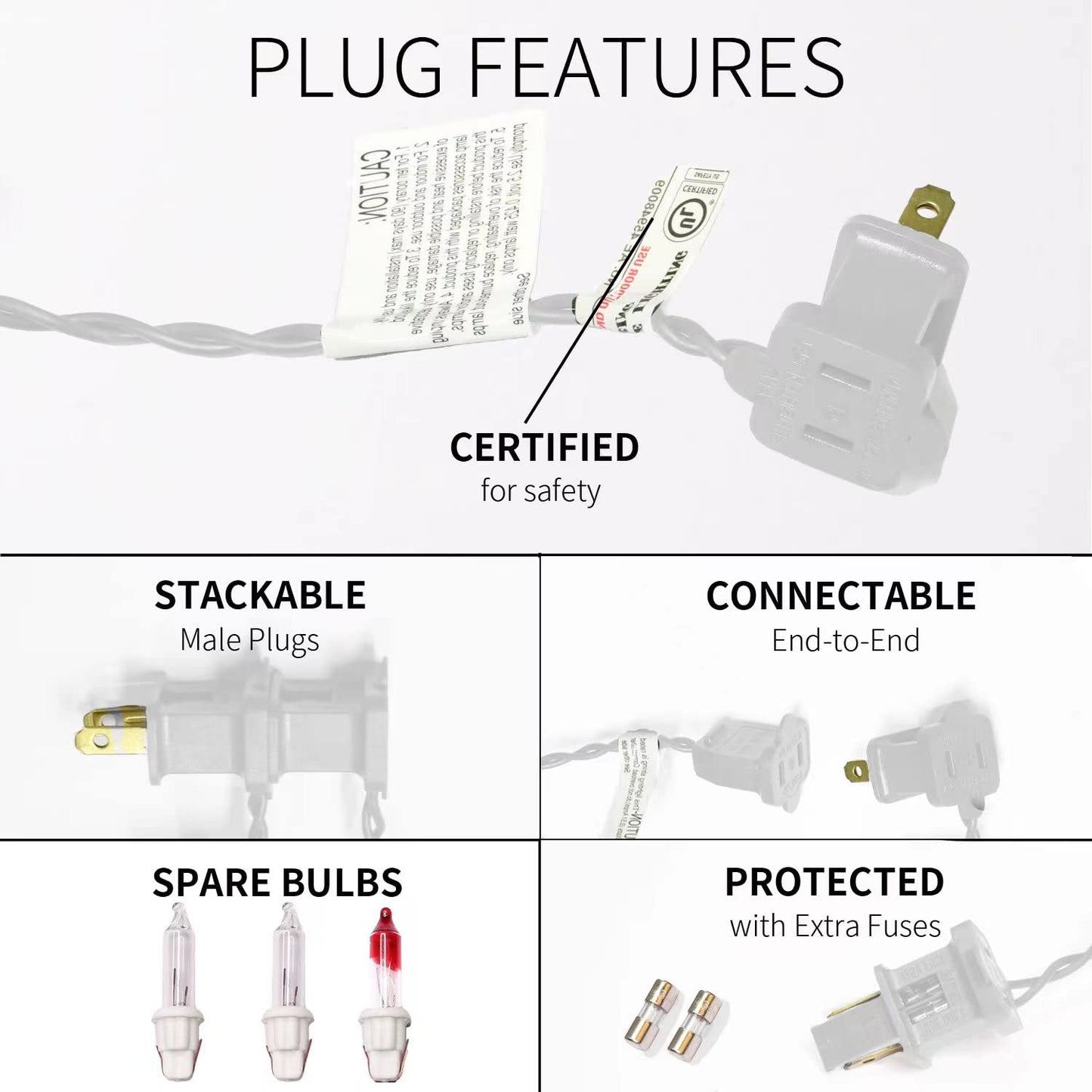 JUSTPRO 100LIGHTS Multi Easter Mini String Lights，Connectors Christmas Decorative Lights 19.6 UL Certified Waterproof for Easter Home Garden Holiday Christmas Tree Party Patio Wedding