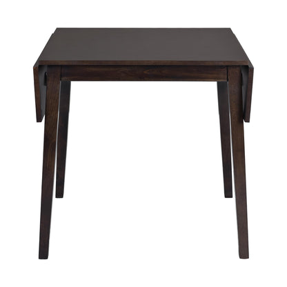 Merax Wooden 29"- 45" Extendable Rectangular Dining Table with Drop Leaf, Fits up to 4, Easy Assemble Espresso