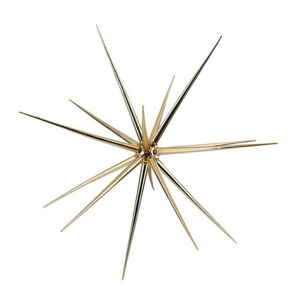 47th & Main Metallic Star Decoration for Hanging or Tabletop Starburst Figure Decor, 13" Long x 11" Wide x 13" Tall, Gold