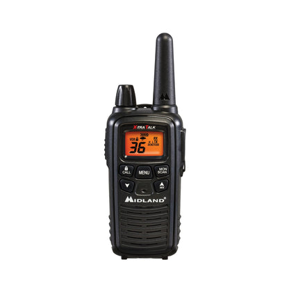 Midland LXT600VP3 36 Channel FRS Two-Way Radio - Up to 30 Mile Range Walkie Talkie - Black (Pack of 6)