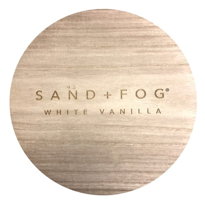 Sand + Fog Scented Candle - White Vanilla - Additional Scents and Sizes – 100% Cotton Lead-Free Wick - Luxury Air Freshening Jar Candles - Perfect Home Décor for Your Cocktail Table – 34 oz