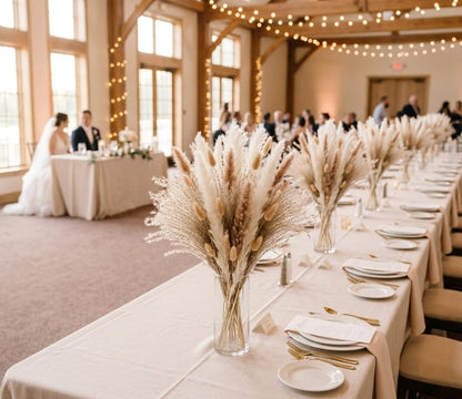 110 Stems Dried Pampas Grass, Boho Table Decor Natural Reed Phragmites Grass + Brown & White Pampas Grass + Bunny Tails Flowers Bouquet for Wedding Floral Arrangements Farmhouse Home Rustic Wall