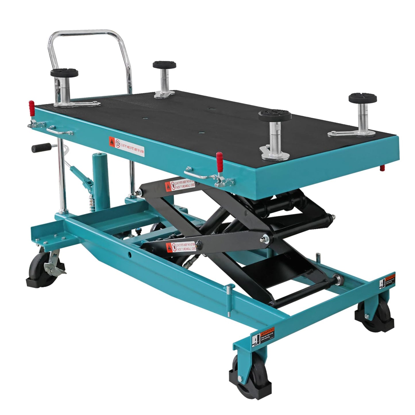 Big RED ATDP10001R Torin 1-Ton Battery Lift Table: Hydraulic Platform for Safe EV/Hybrid Battery Removal & Repair, Insulated Adjustable Tray, Dual Cylinder