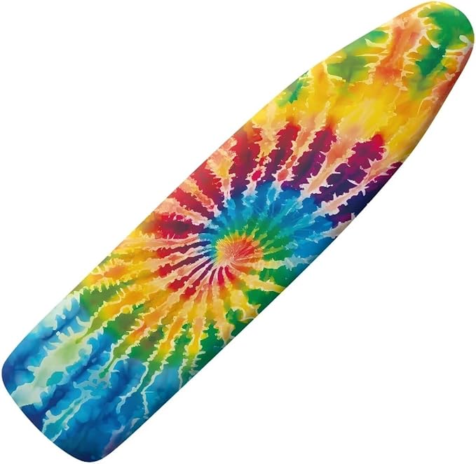 Tie Dye Vortex Printed Ironing Board Cover, Comfy Stretchy Iron Board Protector