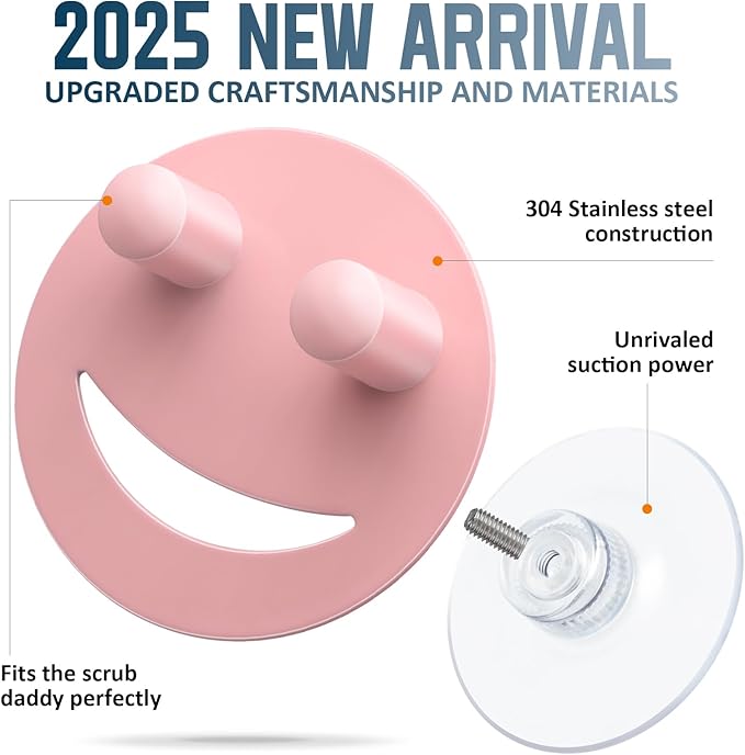 Stainless Steel Smiley Face Sponge Holder, Kitchen Accessories Decor