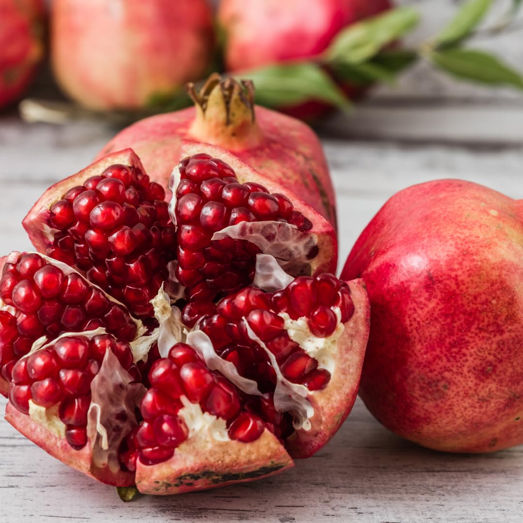 Live Pomegranate Plant Live, Sweet Pomegranate Fruit Tree, 8-10 Inches Tall in 4 Inch Pot, Ready to Grow