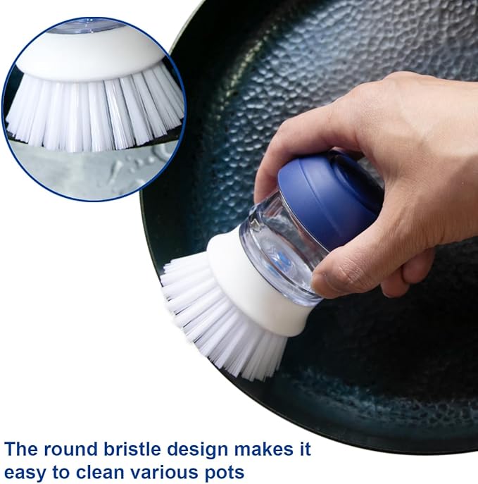 CELOX Dish Brush with Soap Dispenser, Palm Brush