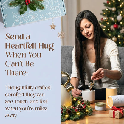 Unboxme Get Well Gift Box - USDA Organic Get Well Soon Self Care Package for Women | Fluffy Socks, Mug, Lemon & Ginger Tea Set, Sea Salt, Sage Scented Candle, Sending Hugs Card | Feel Better Basket