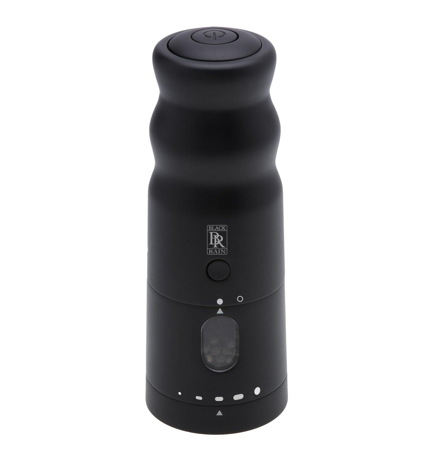 BLACK RAIN Pepper Mill Grinder, Adjustable Coarseness, Rechargeable Pepper Grinder with LED Light, Heavy Duty Professional Grade Electric Peppercorn Grinder (Matte Black)
