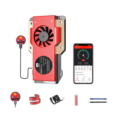 DALY BMS 16S 48V LiFePO4 250A Smart Protection Board with Bluetooth WiFi Monitoring RS485 CAN 48V Lithium Battery Management System for Golf Carts, Home Energy Storage, Marine Battery