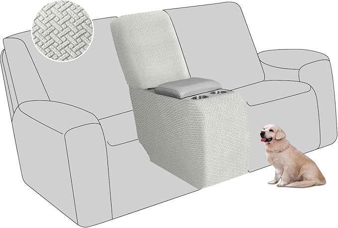 ALIECOM Recliner Sectional Couch Covers L Shape Stretch Corner Reclining