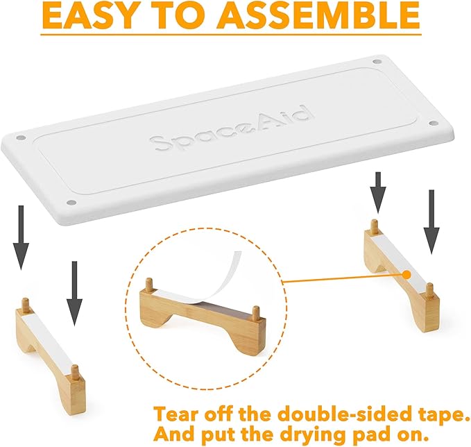 SpaceAid DryingNeat Sink Organizer, Instant Dry Sink Caddy Organizers, Kitchen