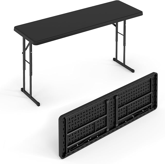 VINGLI 4 FT Narrow Folding Table, Home Work